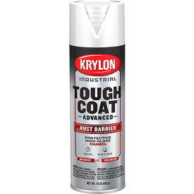 Krylon® Tough Coat Advance  Spray Paint w/ Rust Barrier Technology 20 oz. Gloss White - Pkg Qty 6 K00929008