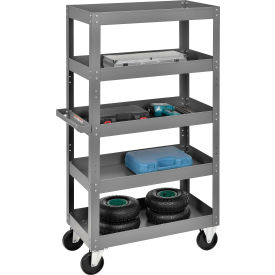 GoVets™ Steel Shelf Truck w/5 Shelves 800 lb. Capacity 30