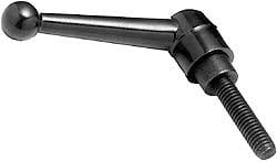 A-Tapped Adjustable Clamping Handle: 3/8-16 Thread, 3/4