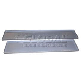 Rotationally Molded Plastic Tray 55x12x1-1/2 Gray KWT-1