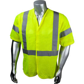 Radians® Hi-Vis Flame Resistant Mesh Safety Vest Type R Class 3 L Green SSV97E-3VGMFR-L SV97E-3VGMFR-L