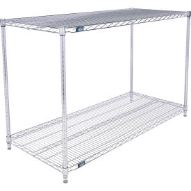 Nexel® 2 Shelf Stainless Steel Wire Shelving Unit Starter 54