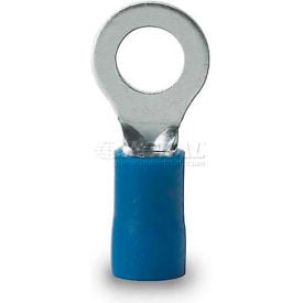 Gardner Bender 10-105 Ring Terminal 16-14 Awg Stud Size 12-1/4 Blue - 100 pk. 10-105