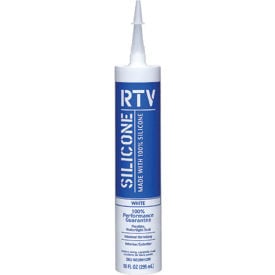 White Lightning® Contractor Rtv Silicone Sealant - 10 Oz. Cartridge - White - Pkg Qty 12 WL099112W