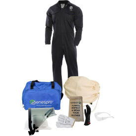 Enespro® ArcGuard® KIT2CV08SM10 8 cal/cm2 Arc Flash Kit w/ FR Coverall SM Glove Size 10 KIT2CV08SM10