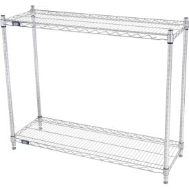 Nexel® 2 Shelf Stainless Steel Wire Shelving Unit Starter 42