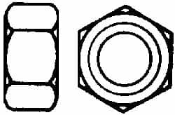 Hex Nut: 1-1/2 - 6, Grade L9 Steel, Zinc Yellow Dichromate Cad & Waxed Finish MPN:444116BR