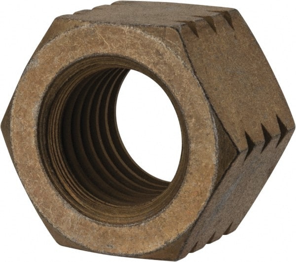 Hex Nut: 1-8, Grade L9 Steel, Zinc Yellow Dichromate Cad & Waxed Finish MPN:444020BR