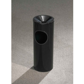 Glaro 3 Gallon Ash/Trash Receptacle w/Funnel Top Ash Satin Black - F151-BK-BK F151-BK-BK