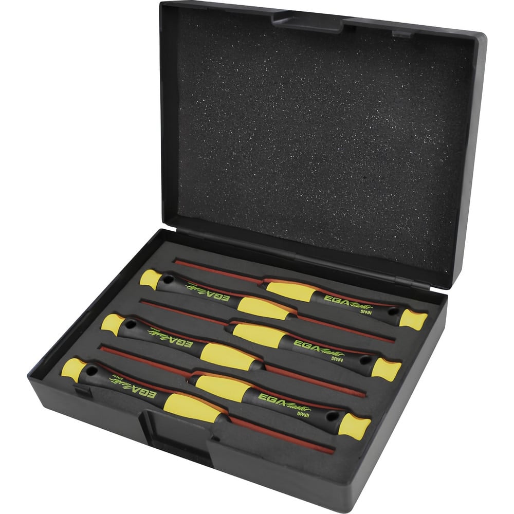 Screwdriver Sets, Screwdriver Types Included: Slotted, Phillips, Pozidriv, ESD , Container Type: Case , Tether Style: Tether Capable , Finish: Chrome  MPN:68899