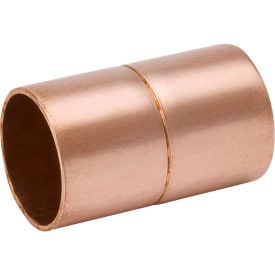 Mueller WB01034 3/4 In. Wrot Copper Rolled Stop Coupling - Copper WB01034