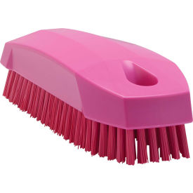 Vikan 64401 Small Hand Brush- Stiff Pink 64401