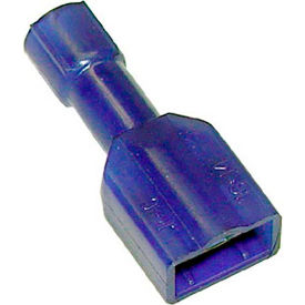 Allpoints 85-1067 Blue Female Vinyl Insulated Quick Disconnect; 1/4