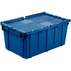 GoVets™ Plastic Attached Lid Shipping & Storage Tote 21-7/8