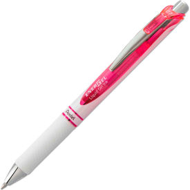 Pentel® EnerGel RTX Retractable Gel Pen 0.7mm Pink Ink White/Pink Barrel BL77PW-P