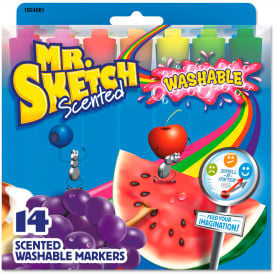 Mr. Sketch® Washable Markers Chisel Assorted Colors 14/Set 1924061