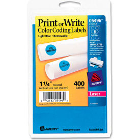 Avery® Print or Write Removable Color-Coding Labels 1-1/4