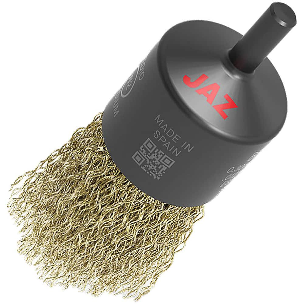 End Brushes, Brush Diameter (Decimal Inch): 1/2 , Filament/Wire Diameter (Decimal Inch): 0.0060 , Fill Material: Brass-Coated Steel , Wire Type: Crimped  MPN:18120