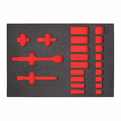 Black/Red Tool Storage Foam Inserts Poly MPN:J52134HTCF