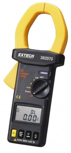 Power Meters, Number of Phases: 3 , Meter Type: AC Power Clamp Meter , Application: AC Power Quality, Motor/Generator Installation and Repair, Energy Audits  MPN:PQ2071