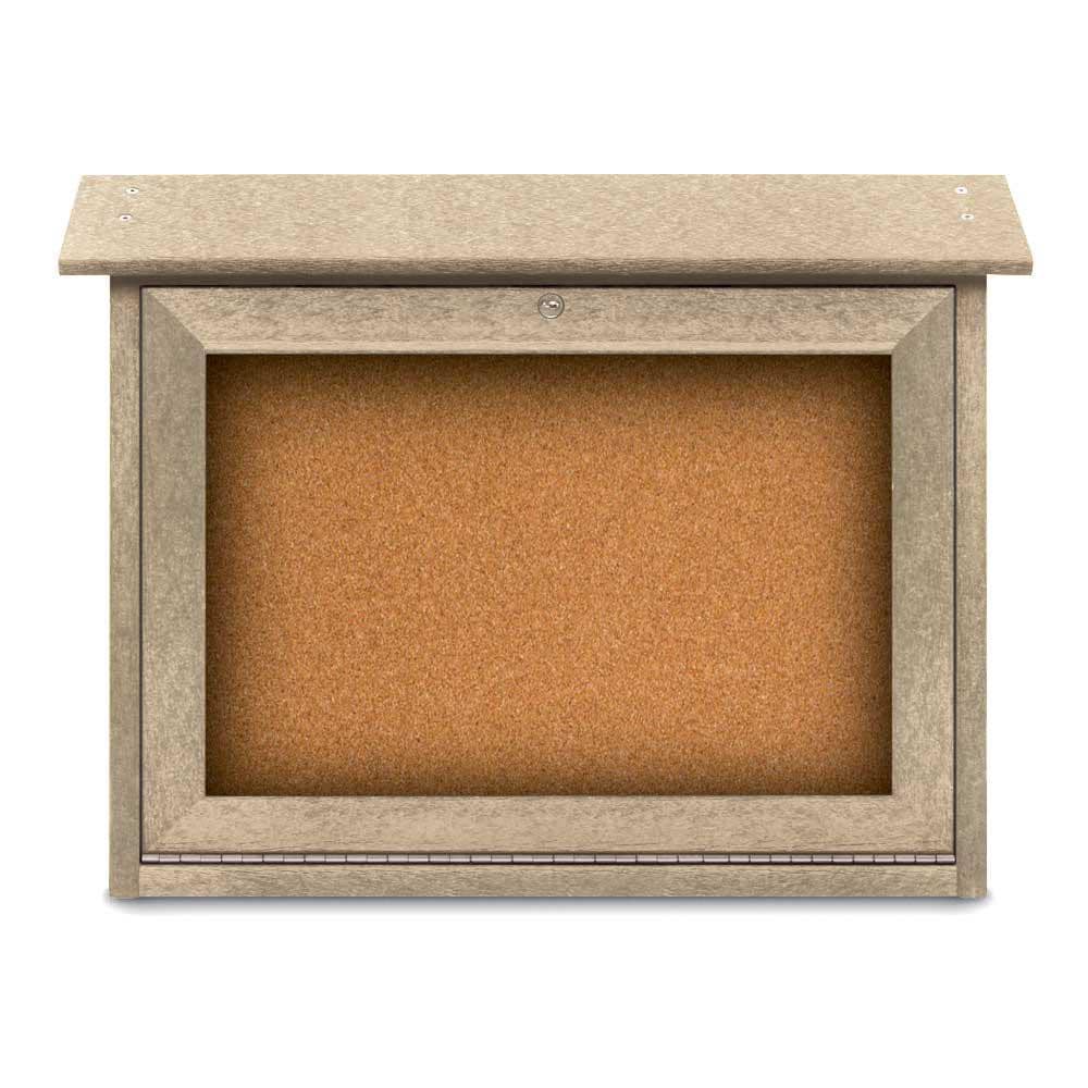 Enclosed Cork Bulletin Board: 24