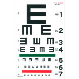 Tech-Med Illuminated Illiterate Eye Test Chart 20 ft 3064