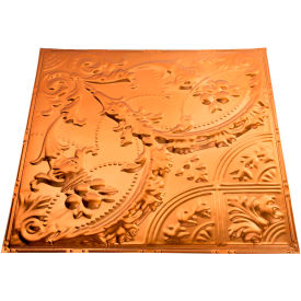 Great Lakes Tin Saginaw 2' X 2' Nail-up Tin Ceiling Tile in Copper - T53-08 T53-08