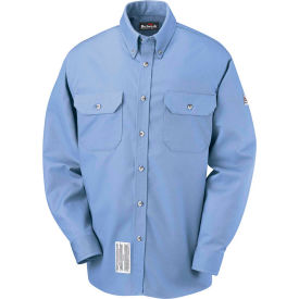 EXCEL FR® ComforTouch® FR Dress Uniform Shirt SLU2 Light Blue Size S Regular SLU2LBRGS