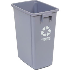 GoVets™ Recycling Can 15 Gallon Gray 590GY260