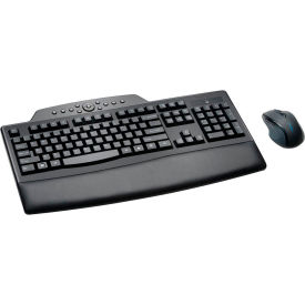 Kensington® 72403 ProFit® Wireless Comfort Desktop Keyboard and Mouse Set Black 72403