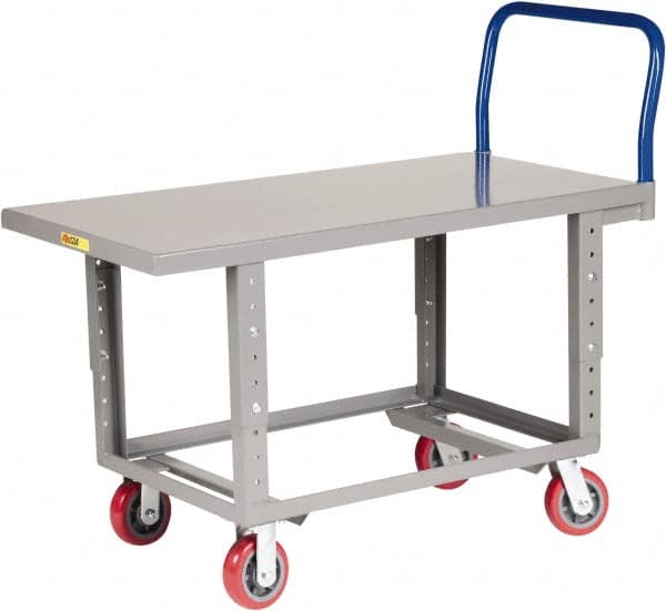 Platform Truck: 2,000 lb Capacity, Steel Deck, 30