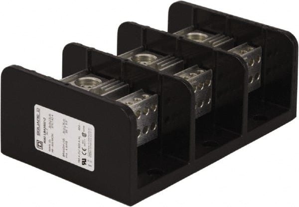 3 Poles, 620 (Aluminium), 760 (Copper) Amp, Phenolic Power Distribution Block MPN:9080LBA365212