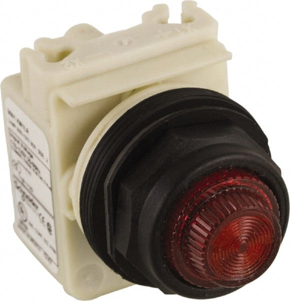 120 VAC Red Lens LED Pilot Light MPN:9001SKP1LRR31