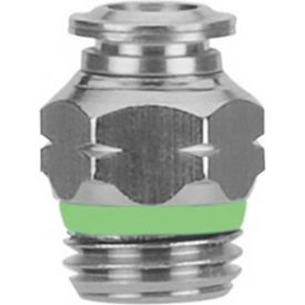 Aignep USA Straight Male Metal Release Collet Internal Hex 6mm Tube x M5 BSPP - Pkg Qty 10 57010-6-M5