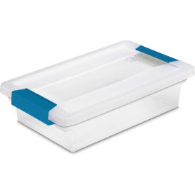 Sterilite Plastic Small Clip Storage Box with Latched Lid 11