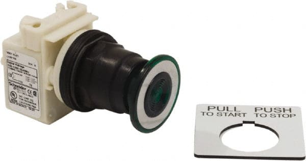 Push-Button Switch: 30 mm Mounting Hole Dia, Maintained (MA) & Momentary (MO) MPN:9001SKR8P1G