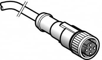 4 Amp, M12 4 Pin Female Straight Cordset Sensor and Receptacle MPN:XZCP1141L2