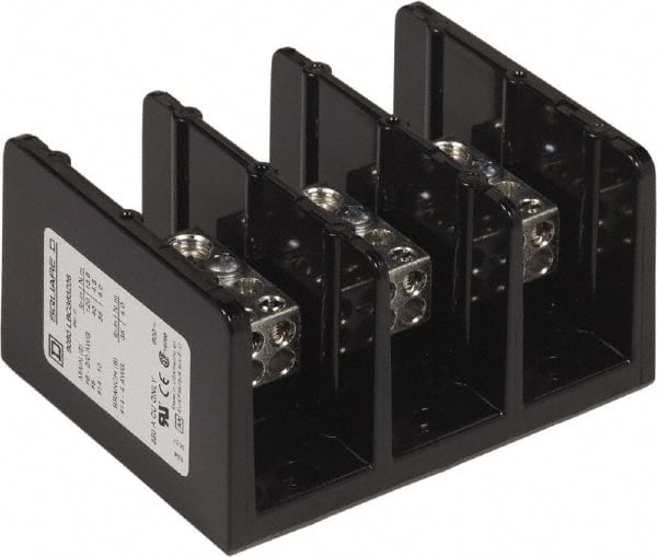 3 Poles, 350 (Copper) Amp, Phenolic Power Distribution Block MPN:9080LBC363206