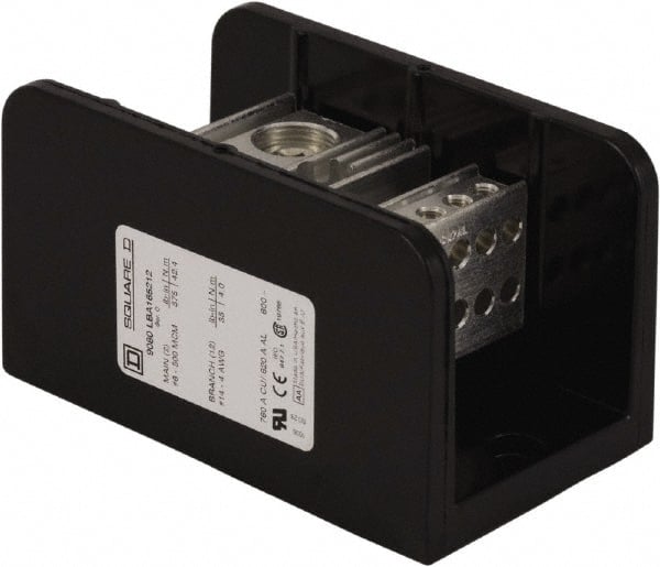 1 Pole, 620 (Aluminium), 760 (Copper) Amp, Phenolic Power Distribution Block MPN:9080LBA165212