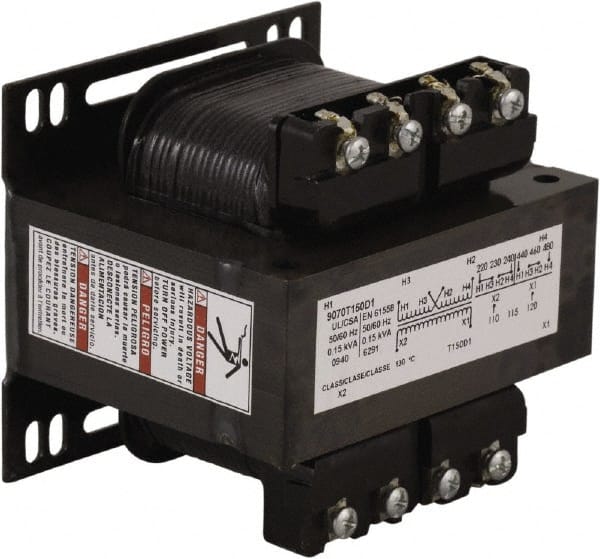 1 Phase, 150 VA, Control Transformer MPN:9070T150D33