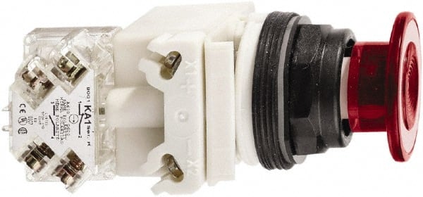 Push-Button Switch: 30 mm Mounting Hole Dia, Maintained (MA) MPN:9001SKR9P38LRR