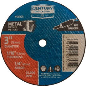 Century Drill 08305 Cutting Wheel 3