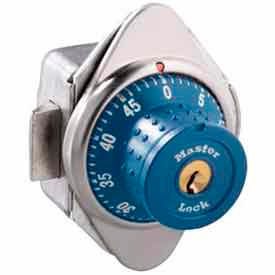 Master Lock® No. 1652MDBLU Built-In Combination Lock with long bolt - Blue Dial - Right Hinged 2MDBLU165