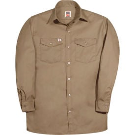 Big Bill Premium Long-Sleeve Button Down Work Shirt S Brown 147-R-BRN-S
