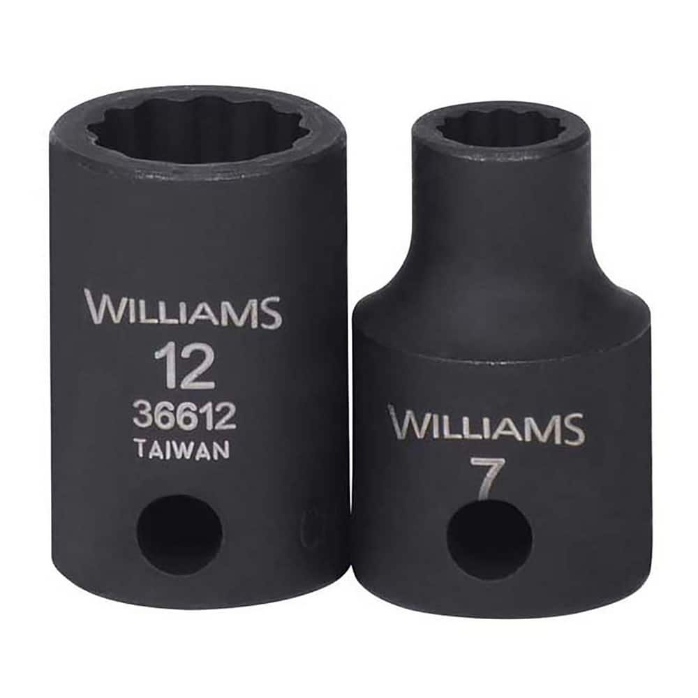 Impact Sockets, Socket Size (mm): 18.00 , Number Of Points: 12 , Drive Style: Square , Overall Length (Inch): 1-1/2in , Insulated: No  MPN:JHW36618