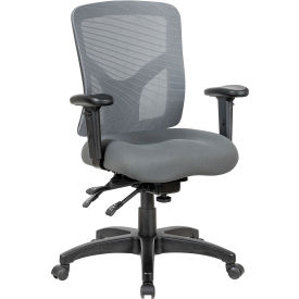 Interion® Mesh Back Multifunctional Chair Gray Seat w/ Gray Mesh 943GY695