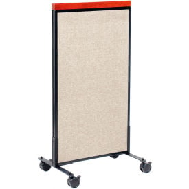 Interion® Mobile Deluxe Office Partition Panel 24-1/4