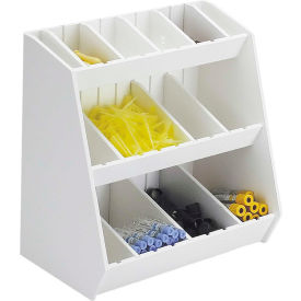 TrippNT™ White PVC Storage Bin with 16 Adjustable Compartments 12