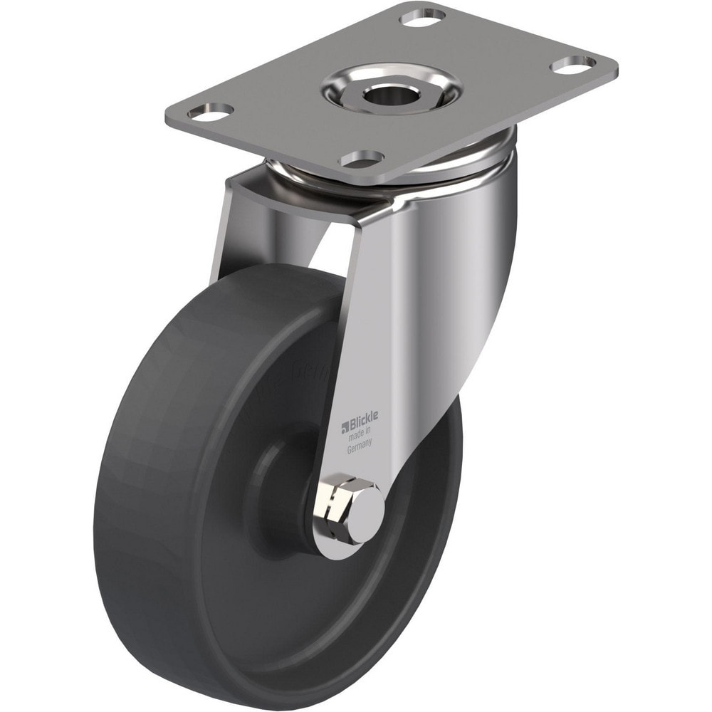 Top Plate Casters, Mount Type: Plate , Number of Wheels: 1.000 , Wheel Diameter (Inch): 5 , Wheel Material: Polyurethane , Wheel Width (Inch): 1-9/16  MPN:907785