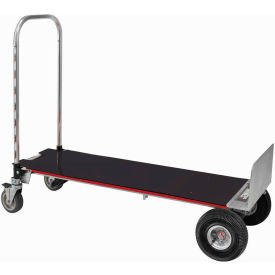 Magliner® Gemini XL XLSP 2-in-1 Convertible Hand Truck with Deck - Pneumatic Wheels XLSP